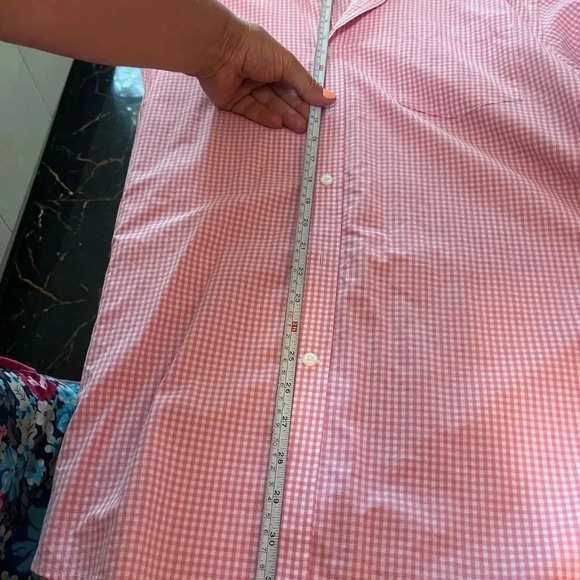 Amazon Essentials Mens Shirts Size X XLarge Pink Short Sleeve Button Down - Picture 5 of 5